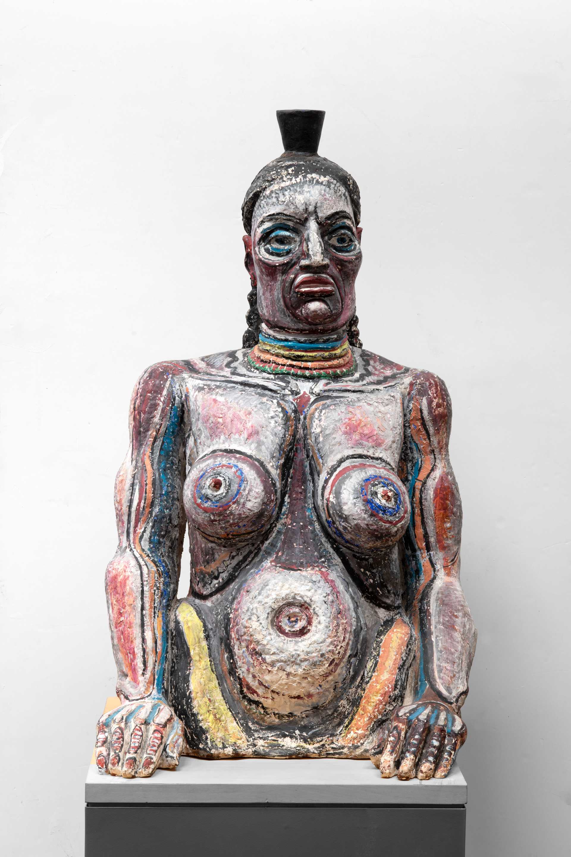 Pelageya Shuriga. Mexico. 1971. Painted plaster. 109 x 52 x 68