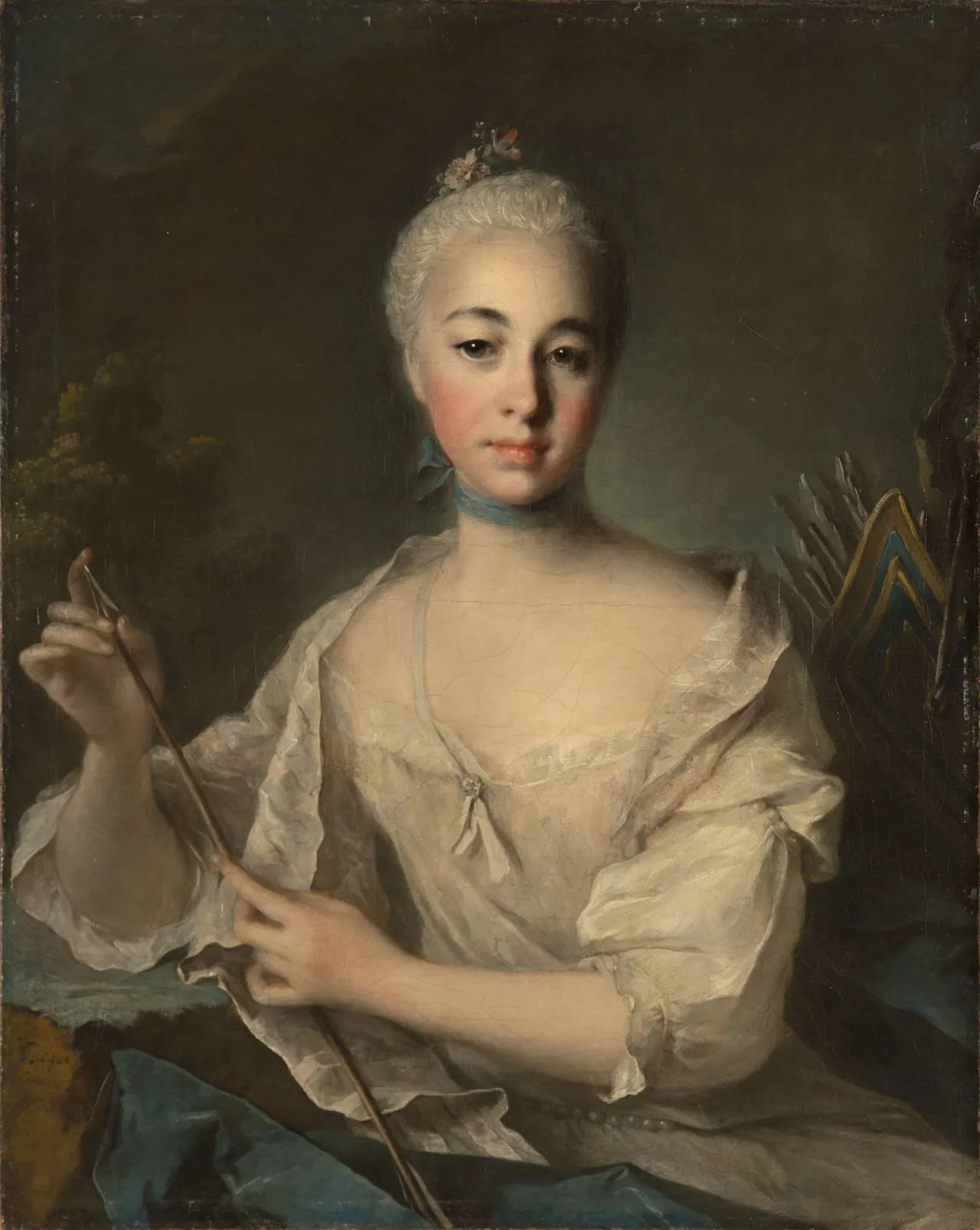 Louis Tocqué. Portrait of Countess Anna Vorontsova. Circa 1758