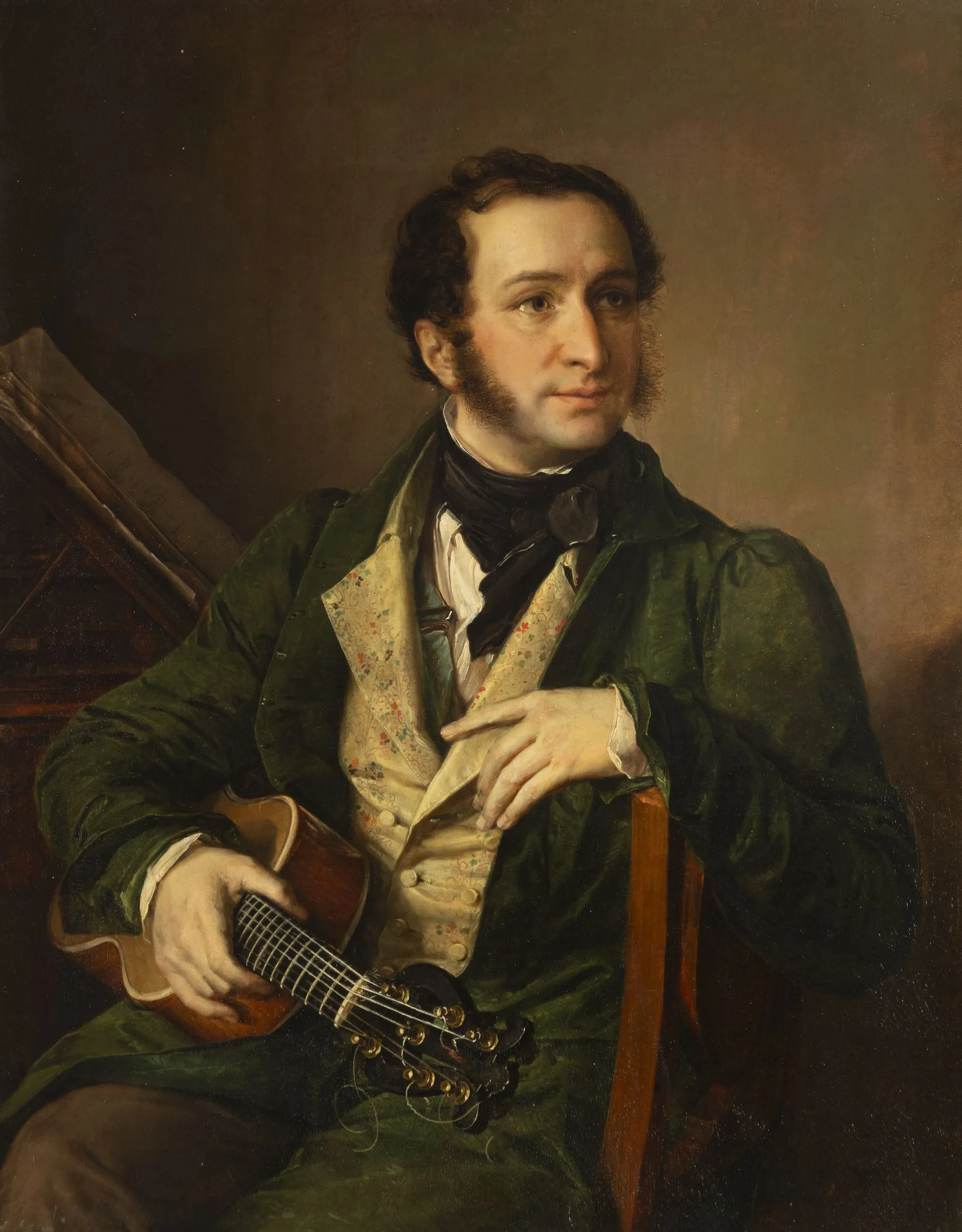 Vasily Tropinin. Portrait of Pavel Vasilyev. 1830s. Oil on canvas