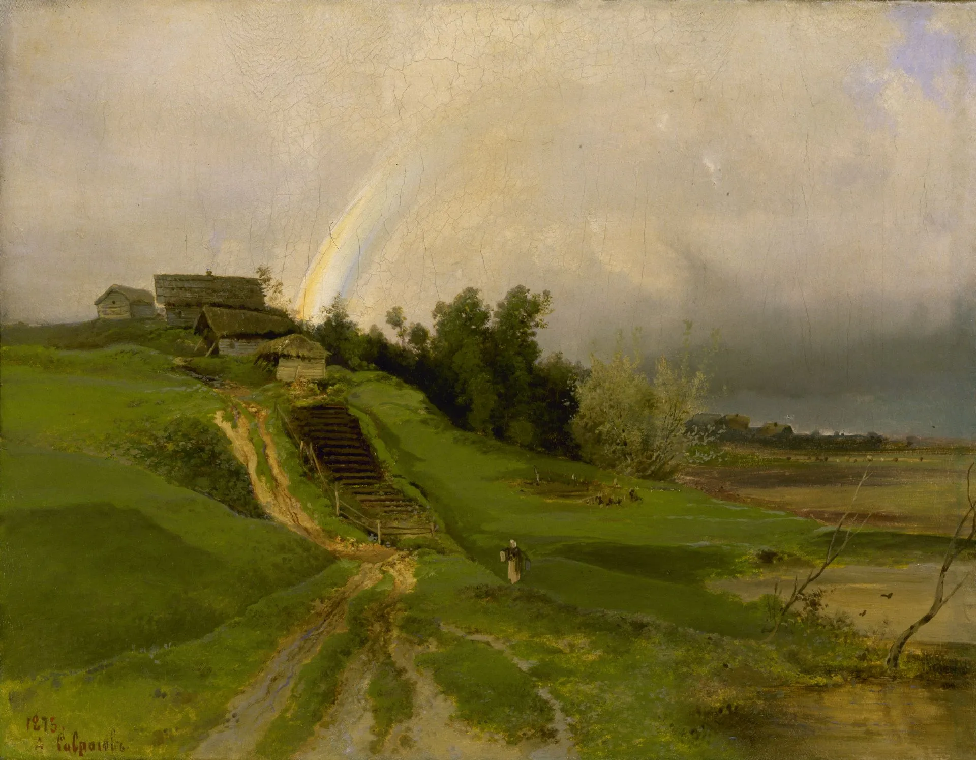 Alexei Savrasov. Rainbow. 1875. Oil on canvas