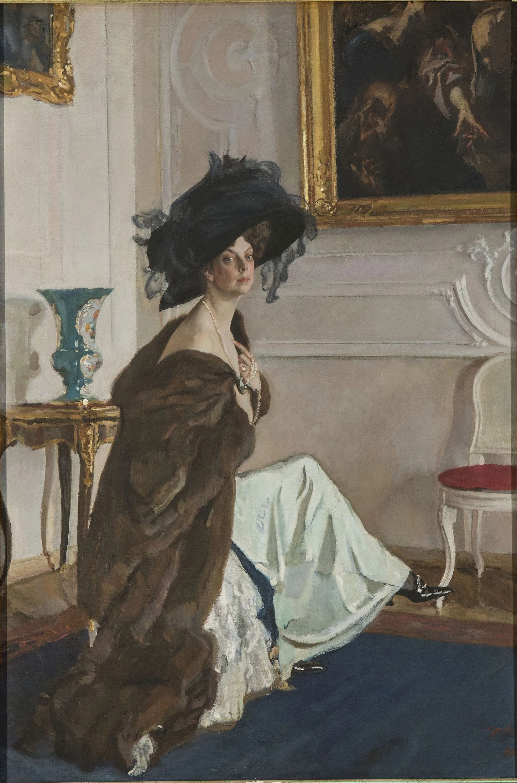 Valentin Serov. Portrait of Princess Olga Orlova (1872–1923), née Princess Beloselskaya-Belozerskaya, Wife of Prince Vladimir Orlov. 1911. State Russian Museum
