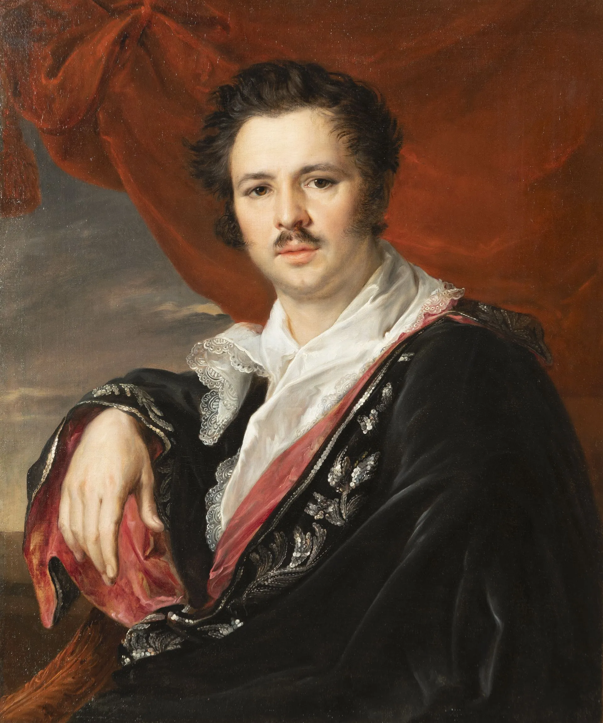 Vasily Tropinin. Portrait of the Artist Nikolai Maikov. 1821. Oil on canvas