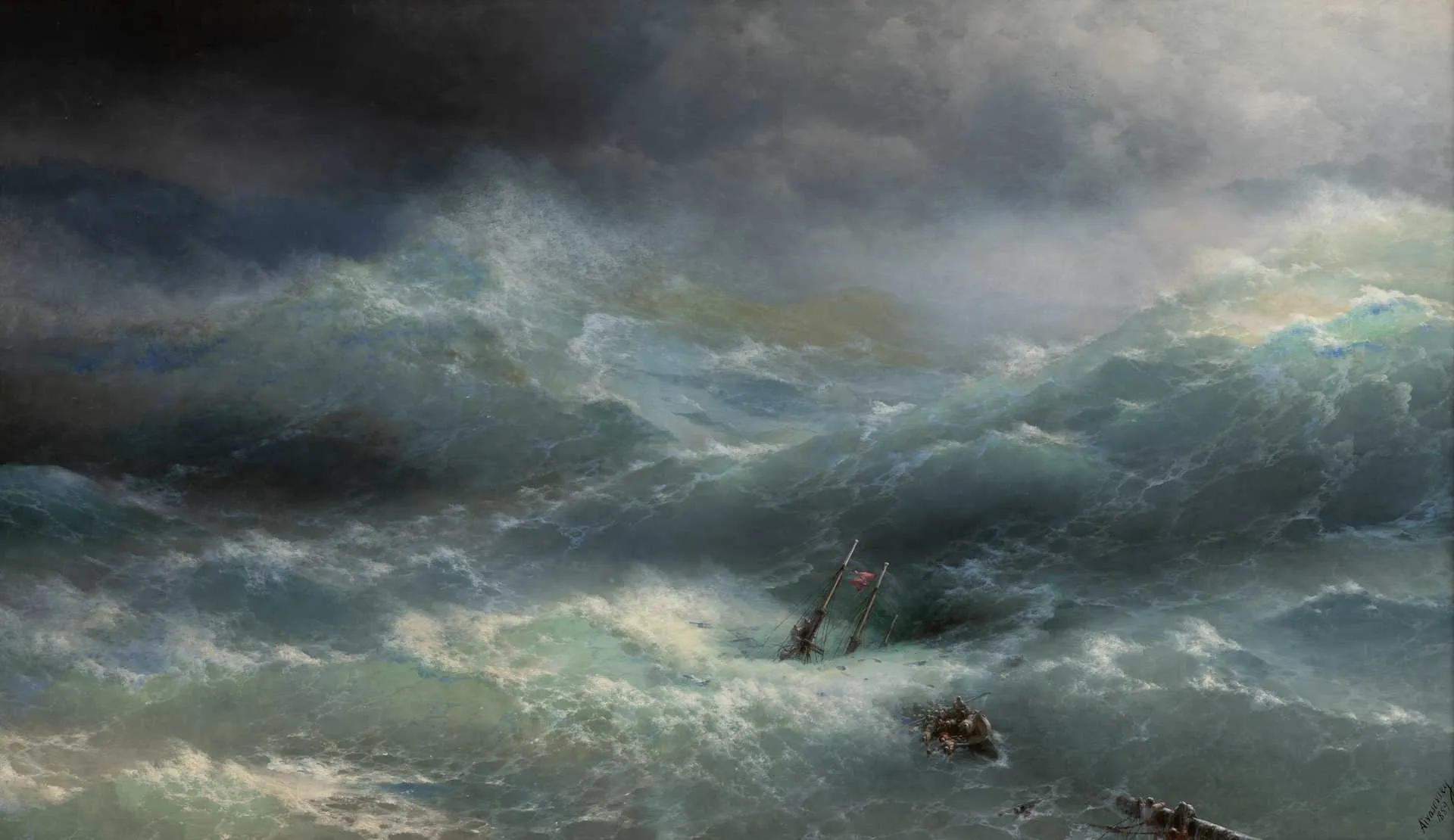 Ivan Aivazovsky. The Wave. 1889