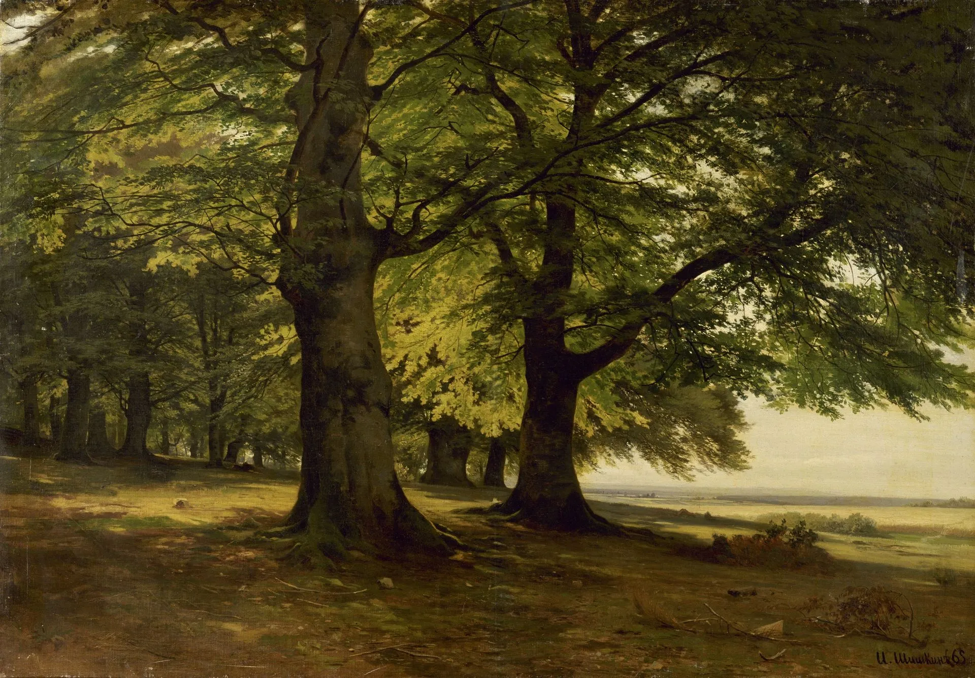 Ivan Shishkin. Teutoburg Forest. 1865. Oil on canvas