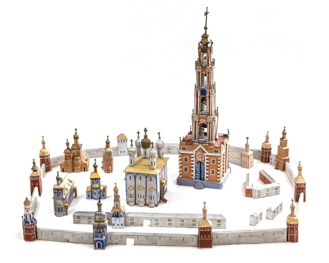 Trinity Lavra of St Sergius. 1910s. Set of 40 items. Sergiev Posad, Moscow Province. Wood; carving, paintwork. State Russian Museum