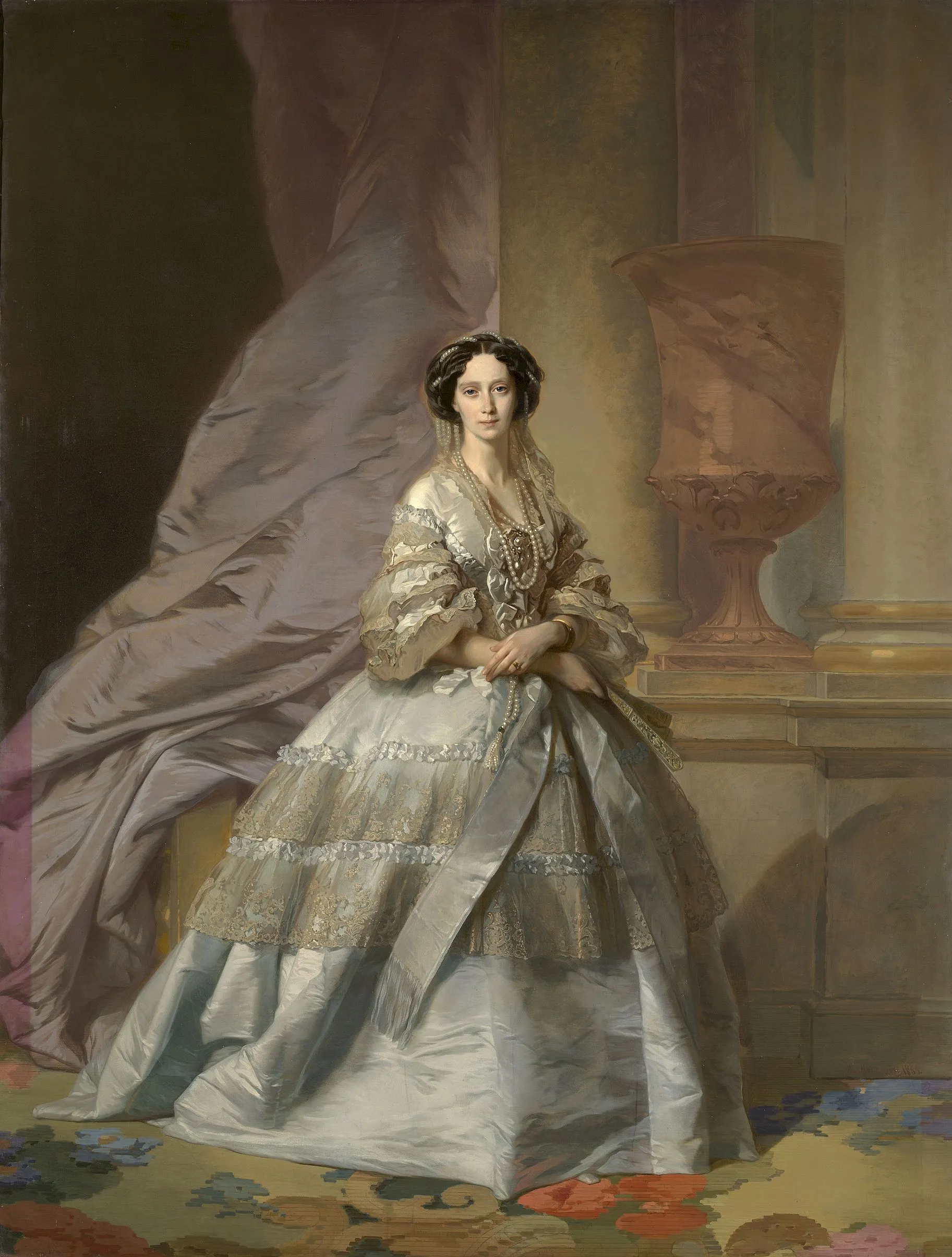 Ivan Makarov. Portrait of Empress Marie Alexandrovna. 1866. State Russian Museum