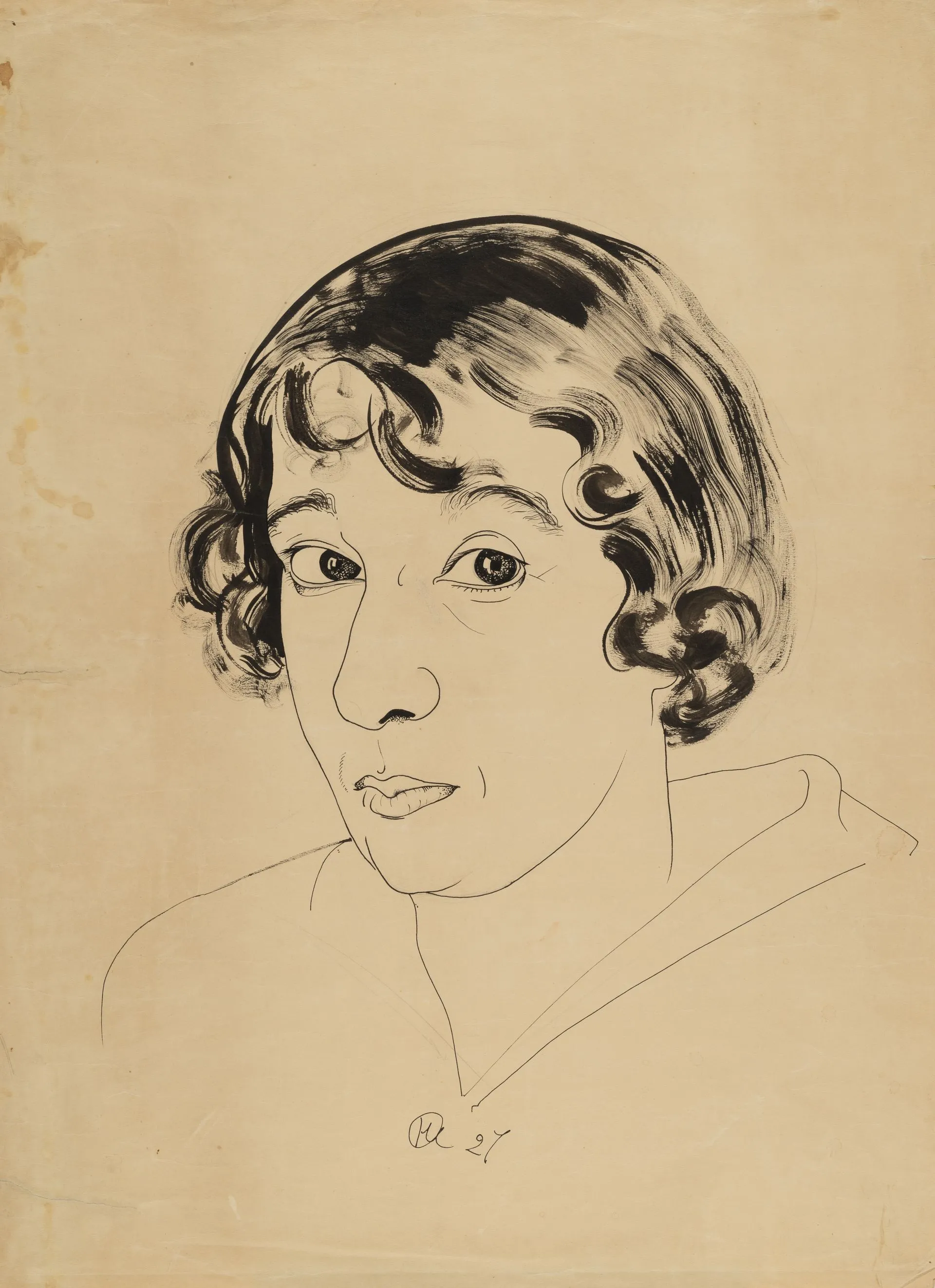 Nikolai Akimov. Portrait of Elizaveta Polonskaya. 1927. Russian Museum