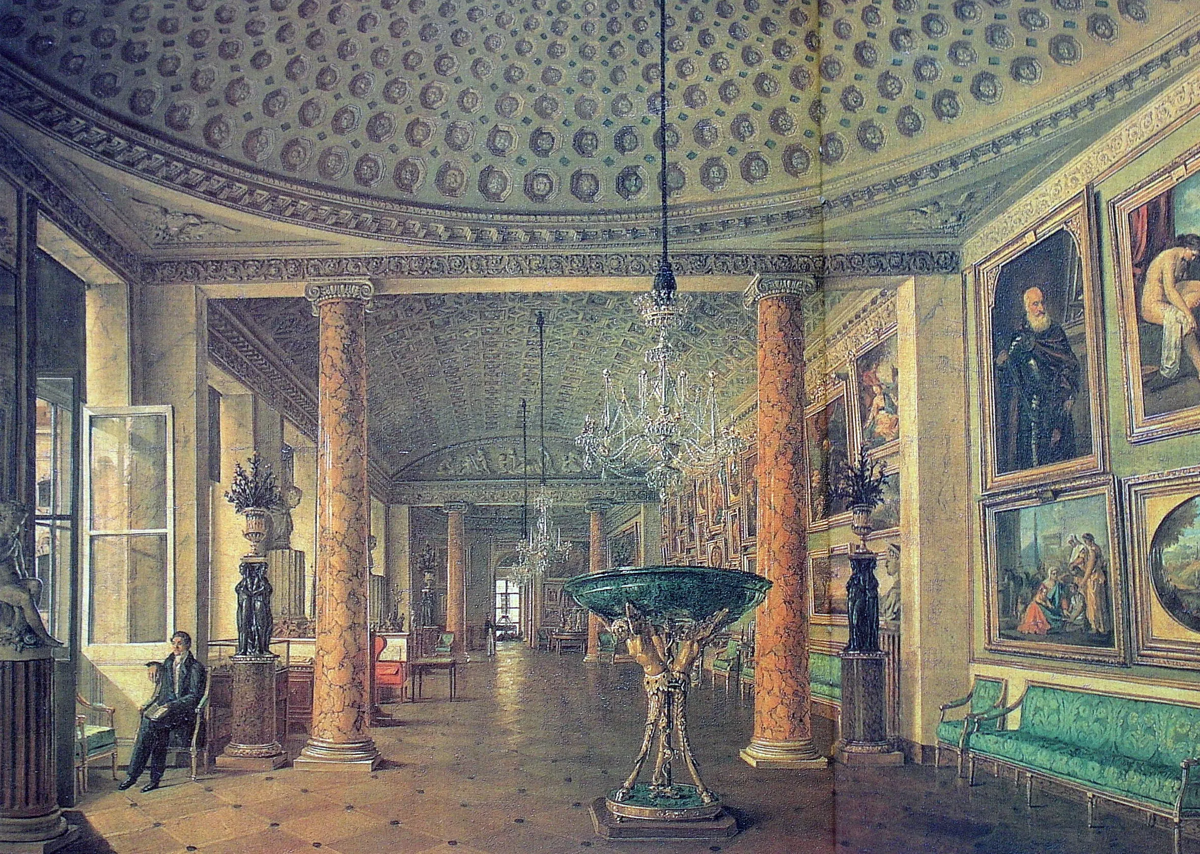 Nikolai Nikitin. The Picture Gallery of the Stroganov Palace. 1832. Oil on canvas