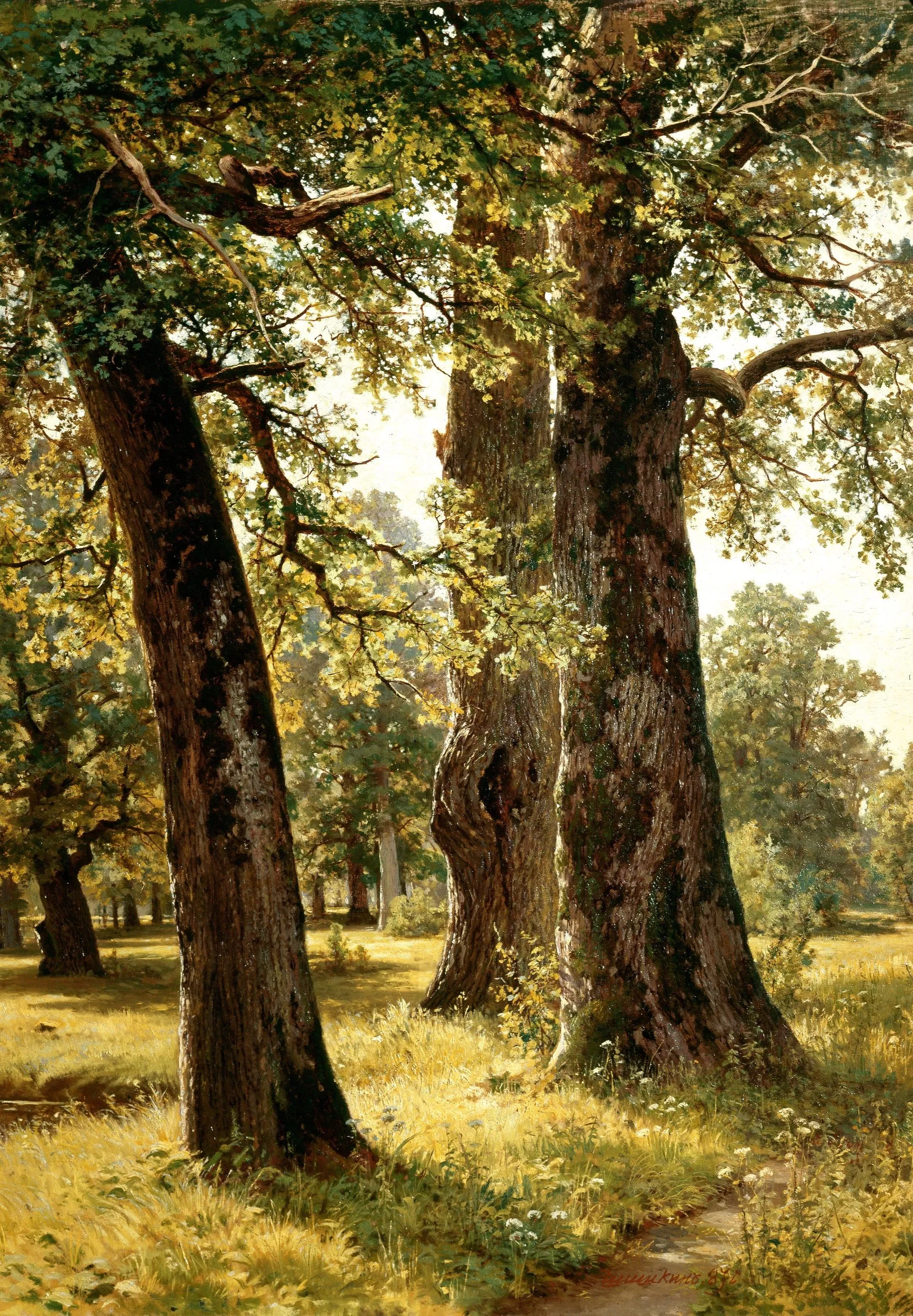 Ivan Shishkin. Oaks. 1887. Oil on canvas