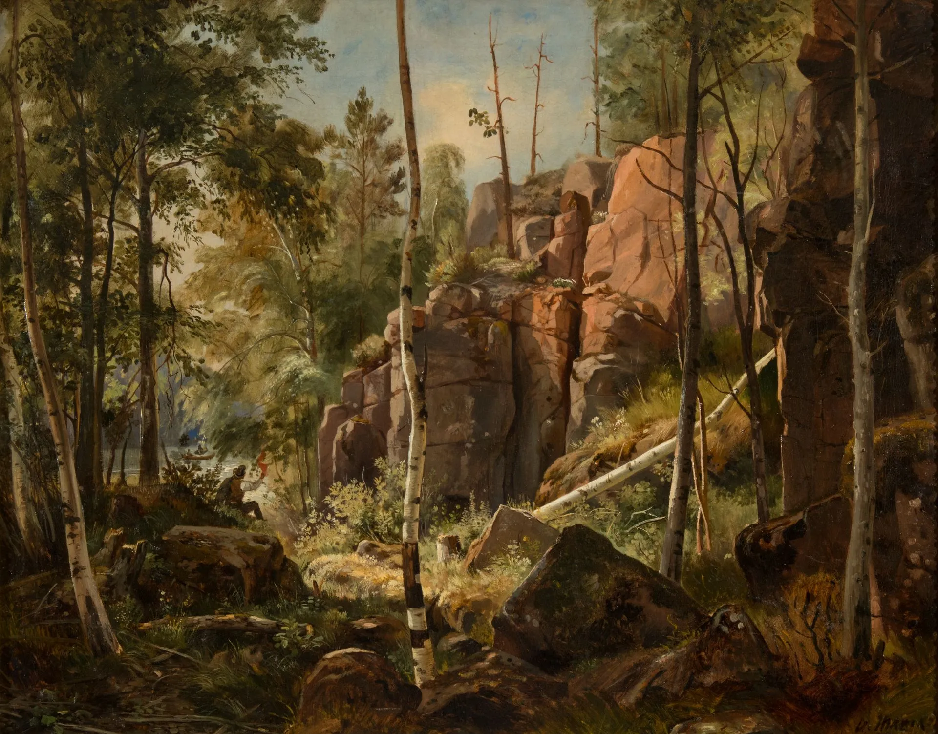 Ivan Shishkin. View on Valaam Island (Kukko). 1859 (1860?). Oil on canvas
