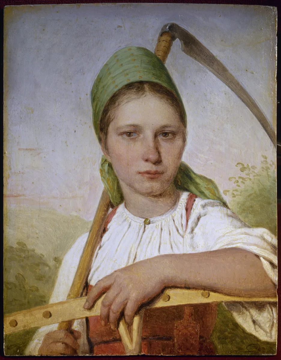 A Peasant Woman with a Sythe da Rake (Pelageya)